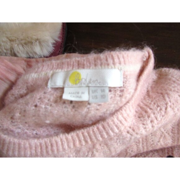 Boden Women's Pink Mohair/Wool Blend Knit Sweater Size 10 - Picture 8 of 8